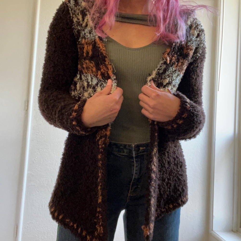 Free People Fuzzy Cardigan